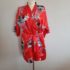 Red Satin Robe